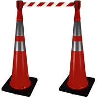 2308 Capuchon pour c&ocirc;ne de signalisation avec ruban de 10' pour barricade Canadian Safety Group Inc.