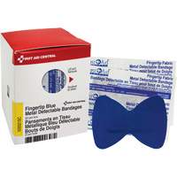 Pansements bleus d&eacute;tectables par d&eacute;tecteurs de m&eacute;taux pour bout de doigt, Bout de doigt, Tissu d&eacute;tectable, St&eacute;rile Canadian Safety Group Inc.