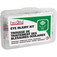 Ensemble pour les l&eacute;sions oculaires, Boîte en plastique Canadian Safety Group Inc.