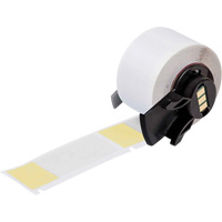 Self-Laminating Wrap-Around Wire & Cable Labels, Vinyl, 1" L x 2.5" H, White Canadian Safety Group Inc.