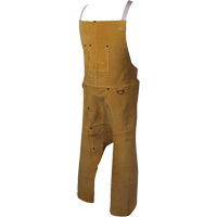 Tablier Caiman Boarhide, Salopette &agrave; jambes fendues, 42" lo, Brun Canadian Safety Group Inc.