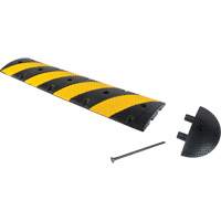 Speed Bump Kit, Rubber, 4' L x 11" W x 2" H Canadian Safety Group Inc.