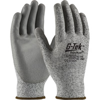 Gants r&eacute;sistants aux coupures G-Tek en tricot sans couture, Taille T-petit, Calibre 13, Rev&ecirc;tement Polyur&eacute;thane, Enveloppe en PolyKor, ASTM ANSI niveau A2/EN 388 niveau B Canadian Safety Group Inc.