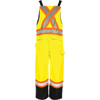 Salopette de s&eacute;curit&eacute; dhiver TO1, Polyester, Petit, Noir/Jaune lime haute visibilit&eacute; Canadian Safety Group Inc.