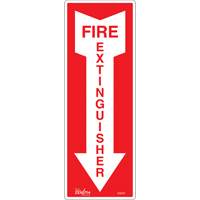 "Fire Extinguisher" Sign, 5" x 14", Vinyl, English with Pictogram Canadian Safety Group Inc.