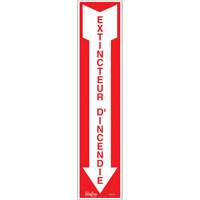 "Extincteur d'incendie" Sign, 4" x 18", Vinyl, French with Pictogram Canadian Safety Group Inc.