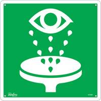 Eye Wash CSA Standard Safety Sign, 12" x 12", Aluminum, Pictogram Canadian Safety Group Inc.