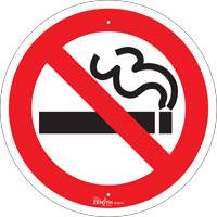 No Smoking CSA Standard Safety Sign, 12" x 12", Aluminum, Pictogram Canadian Safety Group Inc.