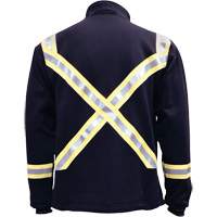 Veste FR ray&eacute;e en molleton &agrave; fermeture &agrave; glissi&egrave;re compl&egrave;te, Petit, Bleu marin Canadian Safety Group Inc.