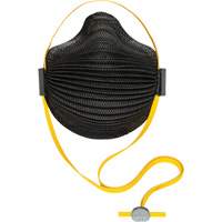 Masques jetables AirWave s&eacute;rie M noirs avec SmartStrap et embout int&eacute;grale en mousse, N95, Certifi&eacute; NIOSH, Moyen/grand Canadian Safety Group Inc.