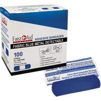 Bandages, Rectangulaire/carr&eacute;e, 3", Tissu d&eacute;tectable, St&eacute;rile Canadian Safety Group Inc.