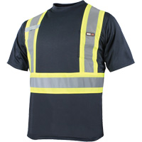Quick Dry Short Sleeves T-Shirt, Polyester, Small, Navy Blue Canadian Safety Group Inc.