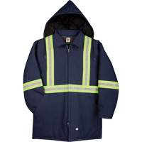 Parka en canard de premi&egrave;re qualit&eacute; avec mat&eacute;riau r&eacute;fl&eacute;chissant, Bleu marine, Petit Canadian Safety Group Inc.