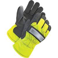 Gants d'ajusteur haute-visibilit&eacute;, Grand, Paume en Cuir fleur de ch&egrave;vre, Doublure en Thinsulate Canadian Safety Group Inc.