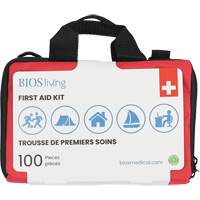 Trousse de premiers soins pour la maison et le voyage de 100 morceaux, Sac en nylon Canadian Safety Group Inc.