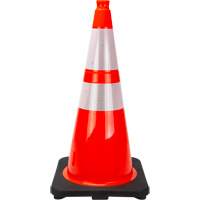 Premium Traffic Cone, 28", Orange, 4" & 6" Reflective Collar(s) Canadian Safety Group Inc.