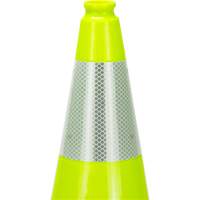 Premium Traffic Cone, 18", Lime Green, 6" Reflective Collar(s) Canadian Safety Group Inc.