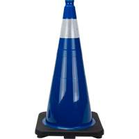 Premium Traffic Cone, 28", Blue, 4" Reflective Collar(s) Canadian Safety Group Inc.