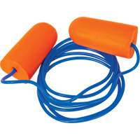Bouchons d'oreilles en mousse, Paire - Sac en poly, Avec cordon Canadian Safety Group Inc.