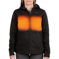 Chandail &agrave; capuchon chauffant M12 avec pile, Femmes, Moyen, Noir, Poly-coton Canadian Safety Group Inc.