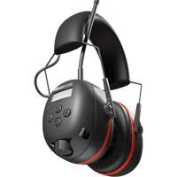 Black & Red Air Defender AM/FM Earmuffs, Headband Style, 24 dB Canadian Safety Group Inc.