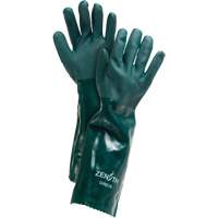 Double Dipped Green Gloves, 18" L, PVC, Cotton Jersey Inner Lining, 70-mil Canadian Safety Group Inc.