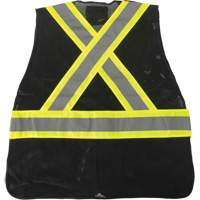 Veste d'arpenteur conforme aux normes de la CSA, Noir, Moyen, Polyester Canadian Safety Group Inc.