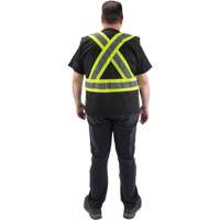 Veste d'arpenteur conforme aux normes de la CSA, Noir, Moyen, Polyester Canadian Safety Group Inc.