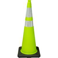 Premium Traffic Cone, 36", Lime Green, 4" & 6" Reflective Collar(s) Canadian Safety Group Inc.