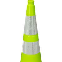 Premium Traffic Cone, 36", Lime Green, 4" & 6" Reflective Collar(s) Canadian Safety Group Inc.