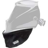 Bavette en cuir refendu pour casque avec joint &agrave; ajustement serr&eacute;, Noir Canadian Safety Group Inc.