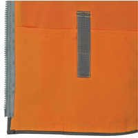 Veste de s&eacute;curit&eacute; pour arpenteur Pioneer avec fermeture &agrave; glissi&egrave;re et dos en maille, Orange haute visibilit&eacute;, Petit, Polyester Canadian Safety Group Inc.
