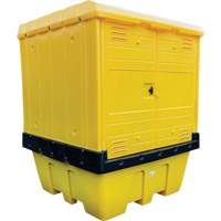 Hard Cover IBC Spill Pallet, 70" L x 70" W x 90" H, 1135 lbs. Load Capacity Canadian Safety Group Inc.