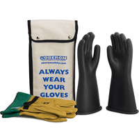 Ensemble de gants en caoutchouc pour l'&eacute;lectricit&eacute; de classe 1, 8, 14" lo, 37 cal/cm², NFPA 70E Canadian Safety Group Inc.