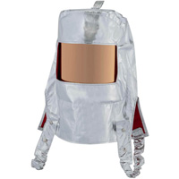 Cagoule r&eacute;fl&eacute;chissant la chaleur avec fen&ecirc;tre transparente dor&eacute;e Canadian Safety Group Inc.