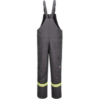 Bizflame&reg; 88/12 Insulated Bib Pants, Cotton/Nylon, Small, Grey Canadian Safety Group Inc.