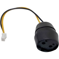 Connecteur de prise pour panneau &agrave; deux broches pour &eacute;couteurs Molex Canadian Safety Group Inc.