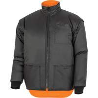 Parka de s&eacute;curit&eacute; d'hiver imperm&eacute;able 7-en-1 5056 Pioneer Yukon, Polyester, Noir/Orange haute visibilit&eacute;, T-petit Canadian Safety Group Inc.