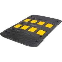 Speed Hump with End Caps, Rubber, 3' L x 40" W x 2" H Canadian Safety Group Inc.