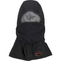 Doublure matelass&eacute;e ignifug&eacute;e Pioneer 765A pour casque de s&eacute;curit&eacute; avec un long cou et embout buccal amovible, Noir/Gris, Coton/FR-Tech/Modacrylique/Nylon Canadian Safety Group Inc.