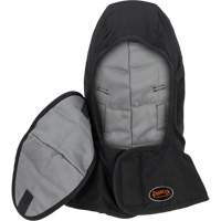 Doublure matelass&eacute;e ignifug&eacute;e Pioneer 765A pour casque de s&eacute;curit&eacute; avec un long cou et embout buccal amovible, Noir/Gris, Coton/FR-Tech/Modacrylique/Nylon Canadian Safety Group Inc.