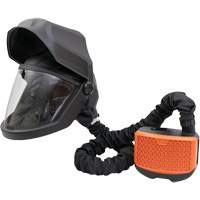 Visi&egrave;re rabattable PEAKAIR DEFENDER & ensemble de souffleur X90VX, Respirateur &agrave; masque/Masque de soudage, Pile Lithium-ion Canadian Safety Group Inc.