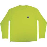Chemise de refroidissement &agrave; manches longues avec protection solaire et UV Chill-Its 6689, Jaune lime haute visibilit&eacute;, Petit Canadian Safety Group Inc.
