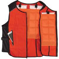 Veste de refroidissement &agrave; changement de phase l&eacute;g&egrave;re avec sachets de recharge Chill-Its 6260, Petit/Moyen, Orange Canadian Safety Group Inc.