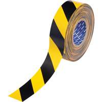 Ruban de marquage pour plancher ToughStripe Max, 2" x 100', Polyester, Noir et jaune Canadian Safety Group Inc.