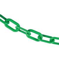 Chaîne de barri&egrave;re en plastique, Vert, Maillon de 2", 100' de long Canadian Safety Group Inc.
