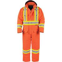 Salopette en canevas doubl&eacute;e haute visibilit&eacute;, Petit, Orange haute visibilit&eacute; Canadian Safety Group Inc.