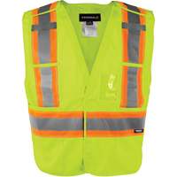High-Visibility 5-Point Tear Away Vest, High Visibility Orange, Medium/Small, Polyester Canadian Safety Group Inc.