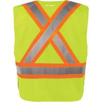 High-Visibility 5-Point Tear Away Vest, High Visibility Orange, Medium/Small, Polyester Canadian Safety Group Inc.