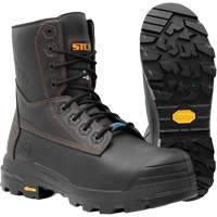 Bottes de travail Metpro Flex avec protecteur m&eacute;tatarsien, Cuir, Taille 4, Imperm&eacute;able Canadian Safety Group Inc.